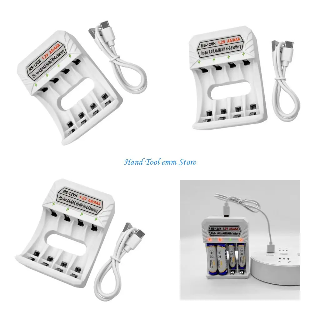 H37F Portable Type C Battery Quick Charging Slot 4CH for 1.2V AA/3A NiMH Cell
H37F Portable Type C Battery Quick Charging Slot 4CH for 1.2V AA/3A NiMH Cell