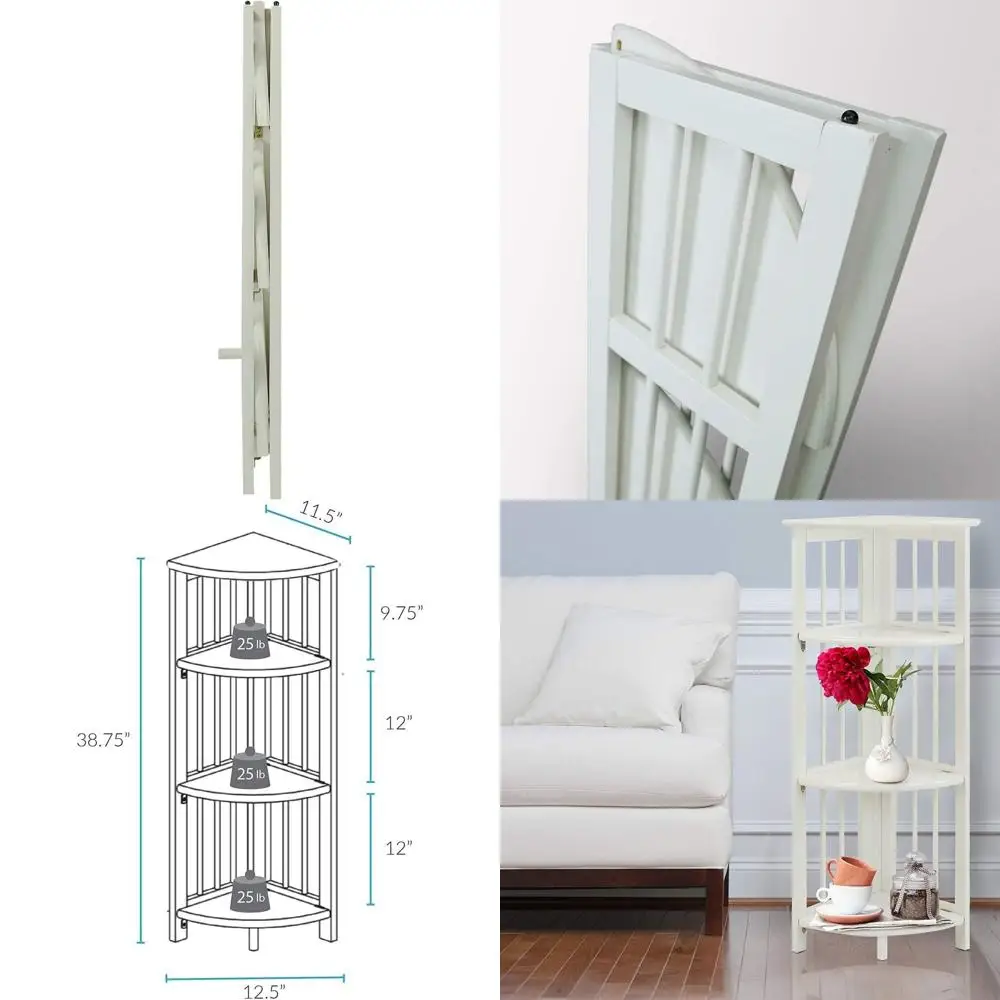 4-Shelf White Home Bookcase for Storing Books
4-Shelf White Home Bookcase for Storing Books