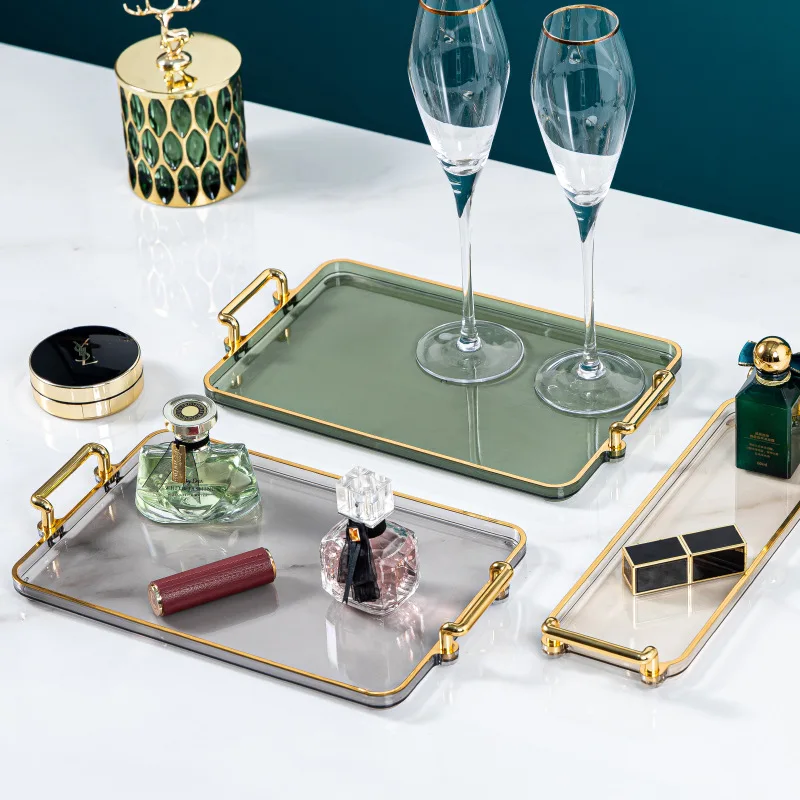 Acrylic Decorative Tray Rectangle Serving Tray with Handles Tea Tray Tea Board Desset Breadbasket Food Household Storage Tray
Acrylic Decorative Tray Rectangle Serving Tray with Handles Tea Tray Tea Board Desset Breadbasket Food Household Storage Tray