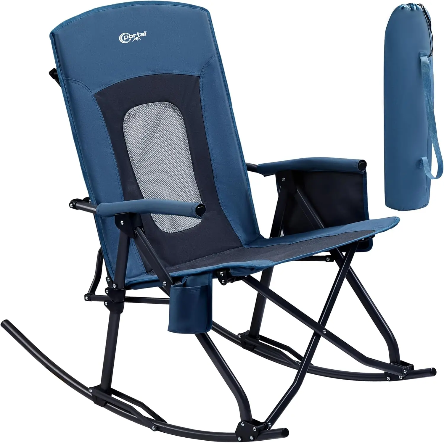 Oversized Folding Rocking Camping Chair with High Back, Hard Armrests, and Carry Bag, Supports 400 lbs
Oversized Folding Rocking Camping Chair with High Back, Hard Armrests, and Carry Bag, Supports 400 lbs