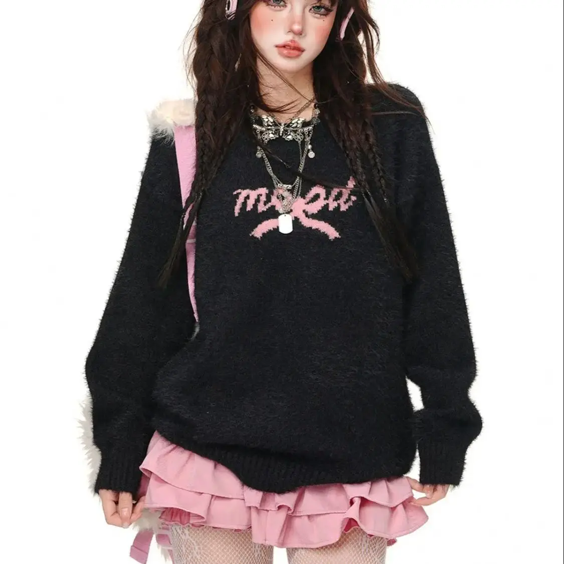 Japan Bow Tie New Autumn And Winter Loose And Versatile Autumn And Winter Long-Sleeved Tops Sweaters And Sweaters
Japan Bow Tie New Autumn And Winter Loose And Versatile Autumn And Winter Long-Sleeved Tops Sweaters And Sweaters