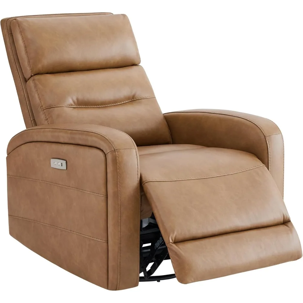 Swivel Power Recliner Glider Rocker, Small Recliners Chairs for Living Room, Faux Leather in Camel, Recliner
Swivel Power Recliner Glider Rocker, Small Recliners Chairs for Living Room, Faux Leather in Camel, Recliner