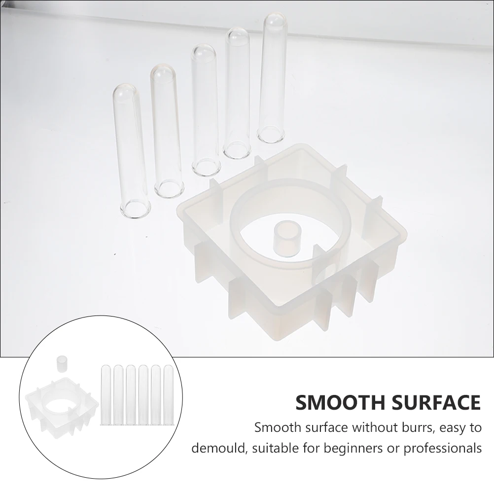 Silicone Vase Mold 6 Test Tubes DIY Flower Ware Mould Reusable Casting Crystal Epoxy Vase Mold Lightweight Portable Storage
Silicone Vase Mold 6 Test Tubes DIY Flower Ware Mould Reusable Casting Crystal Epoxy Vase Mold Lightweight Portable Storage