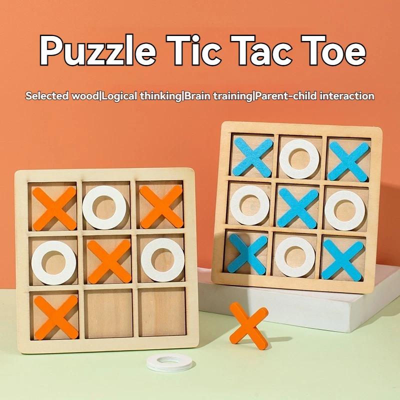 Game Wooden Toy Mini XO Tic-tac-toe Interaction Puzzle Training Brain Learing Early Educational Toys For Children Kids
Game Wooden Toy Mini XO Tic-tac-toe Interaction Puzzle Training Brain Learing Early Educational Toys For Children Kids 