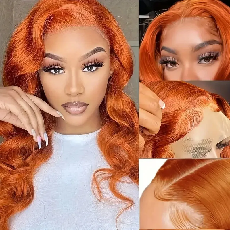 New Wig European and American Ladies Front Lace Orange Fluffy Long Curly Hair Set
New Wig European and American Ladies Front Lace Orange Fluffy Long Curly Hair Set