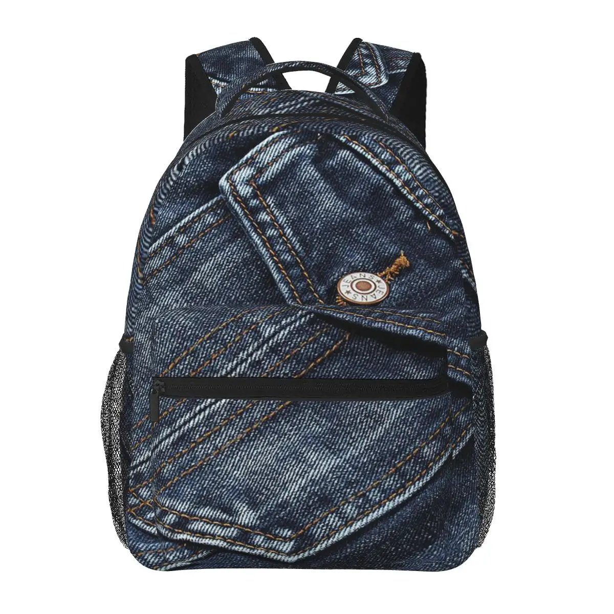 Fake Two-Piece Hooded Zip-Up Denim Jacket Backpacks Boys Girls Bookbag Students School Bags Cartoon Travel Rucksack Shoulder Bag
Fake Two-Piece Hooded Zip-Up Denim Jacket Backpacks Boys Girls Bookbag Students School Bags Cartoon Travel Rucksack Shoulder Bag