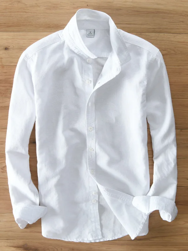 Men's 00% Pure Linen White Longsved irt Slim Fit Iron-Free Treaent Casual Sle Square Collar Single Color Regular Thi...
Men's 00% Pure Linen White Longsved irt Slim Fit Iron-Free Treaent Casual Sle Square Collar Single Color Regular Thi...