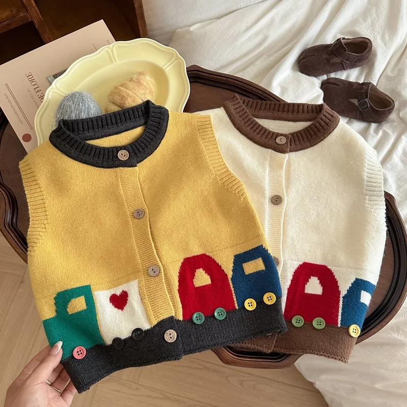 cardigan Sweater Vest Boys Grils Children Spring Autumn New Coat Fashionable Comfortable All-matching Car New
cardigan Sweater Vest Boys Grils Children Spring Autumn New Coat Fashionable Comfortable All-matching Car New