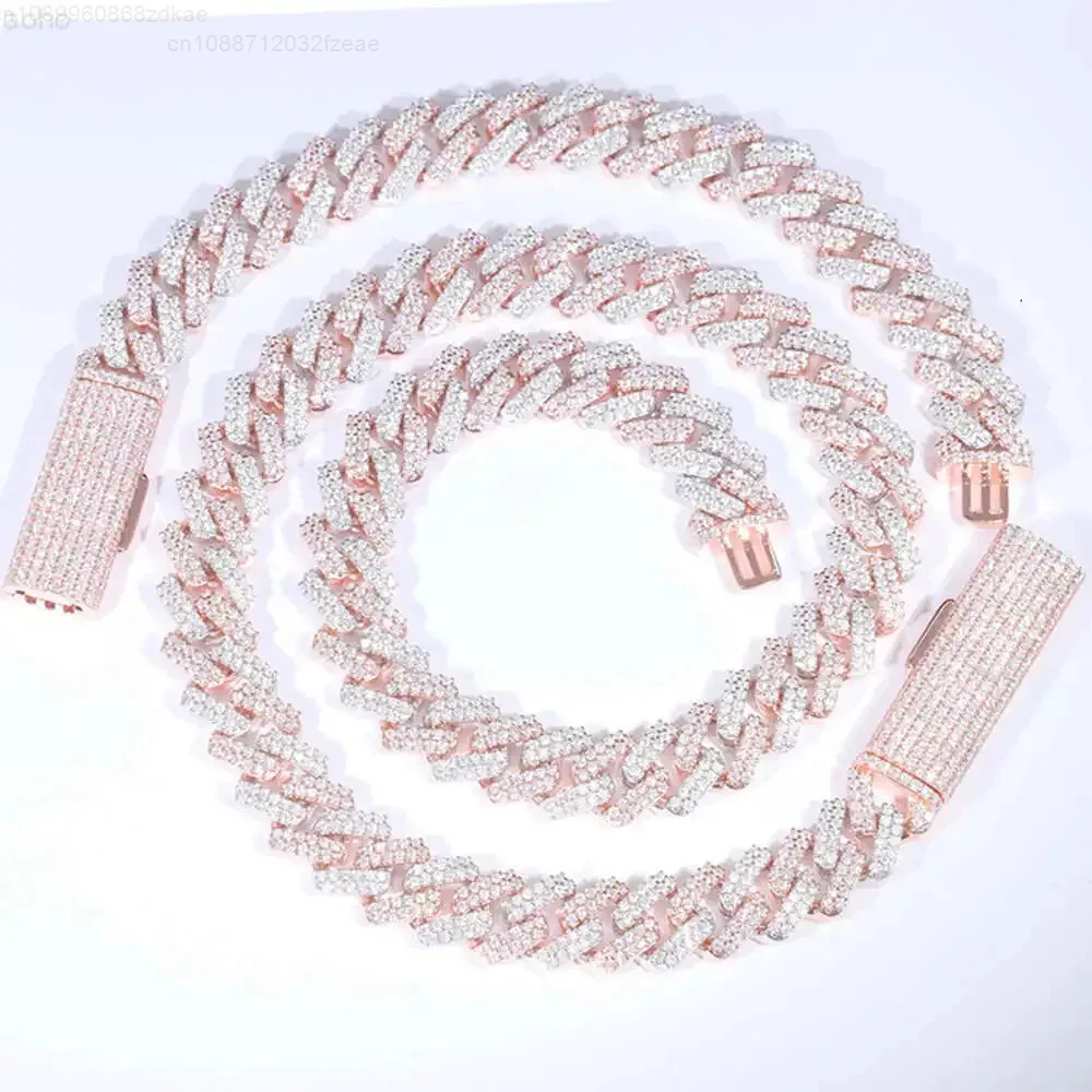 Rts 10mm 12mm Wide 2 Color Necklace and Bracelet Vvs 2rows Moissanite with Gra Certificate Sterling Silver Cuban Link Chain
Rts 10mm 12mm Wide 2 Color Necklace and Bracelet Vvs 2rows Moissanite with Gra Certificate Sterling Silver Cuban Link Chain