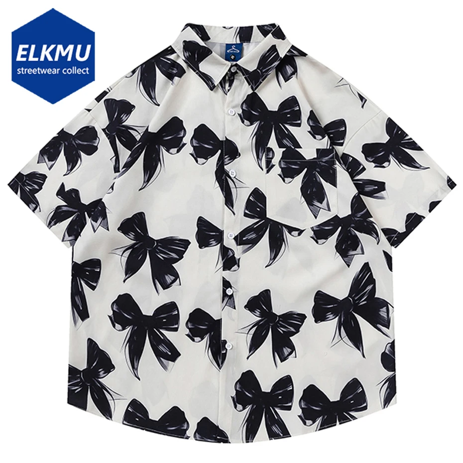 Bowknot Shirts Men's Summer Fashion Button Up Blouse White Casual Loose Shirts Tops Japanese Harajuku Oversized Shirts
Bowknot Shirts Men's Summer Fashion Button Up Blouse White Casual Loose Shirts Tops Japanese Harajuku Oversized Shirts