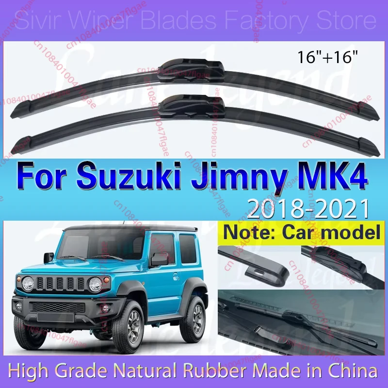 2pcs For Suzuki Jimny MK4 2018 2019 2020 2021 Car Accessories Front Windscreen Wiper Blade Brushes Wipers U Type J Hook 16"+16"
2pcs For Suzuki Jimny MK4 2018 2019 2020 2021 Car Accessories Front Windscreen Wiper Blade Brushes Wipers U Type J Hook 16"+16"