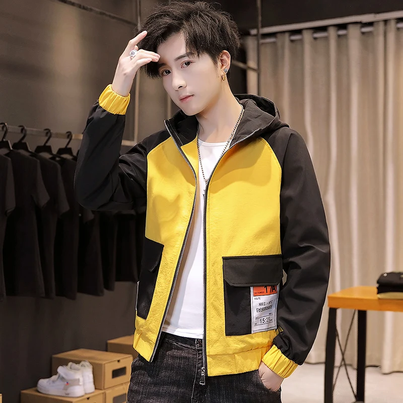 Pop Men's Autumn Hooded Jackets Streetwear Top Zipper Coat 3XL Daily Large Size Men's Clothing Short Windbreaker INS Hot Selling
Pop Men's Autumn Hooded Jackets Streetwear Top Zipper Coat 3XL Daily Large Size Men's Clothing Short Windbreaker INS Hot Selling