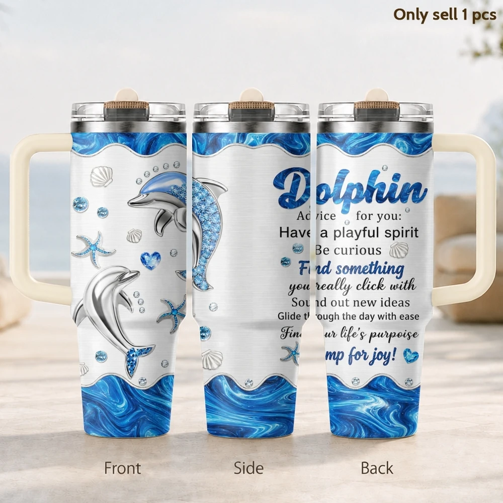 Blue Dolphin Suggestion Vacuum Flasks 40oz 3rd Gen Vacuum Insulated Stainless Steel Tumbler Cup with Handle Straw Lid for Gifts
Blue Dolphin Suggestion Vacuum Flasks 40oz 3rd Gen Vacuum Insulated Stainless Steel Tumbler Cup with Handle Straw Lid for Gifts