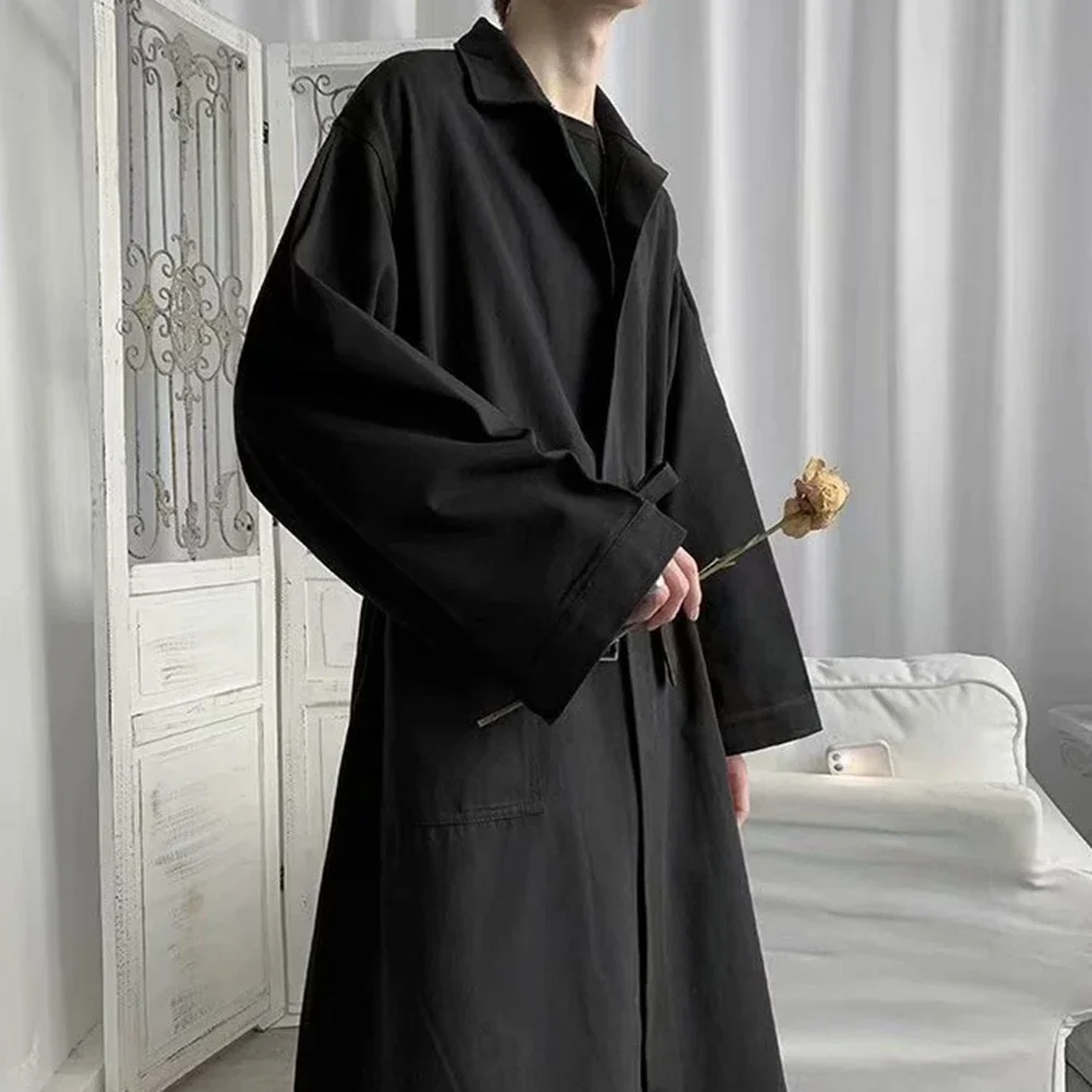 Fashionable Korean Style Men's Long Trench Coat Cloak Punk Hip Hop Cardigan Streetwear Cape Size M 3XL Black/Grey
Fashionable Korean Style Men's Long Trench Coat Cloak Punk Hip Hop Cardigan Streetwear Cape Size M 3XL Black/Grey