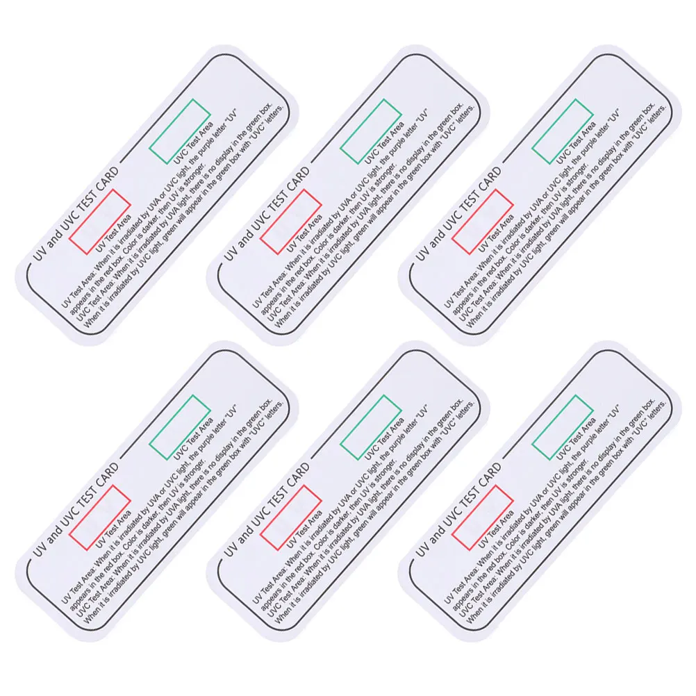 6pcs UV Card UVC UVA Testing Papers Sensitive Indicator Cards for Welding Accessories Light Meters Ultraviolet Detection
6pcs UV Card UVC UVA Testing Papers Sensitive Indicator Cards for Welding Accessories Light Meters Ultraviolet Detection