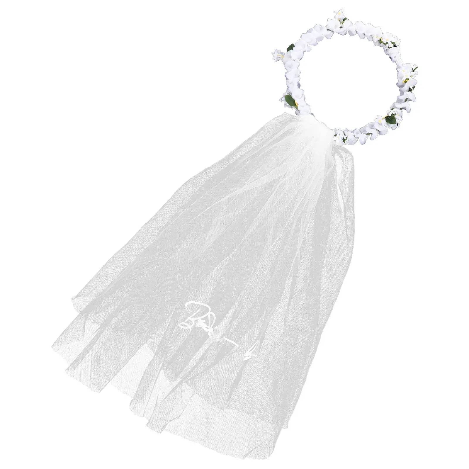 Veil Flower Crown Bridal Headband Artificial Floral Wreath Hair Decor for Women Girls Wedding Party Photography Beach Travel
Veil Flower Crown Bridal Headband Artificial Floral Wreath Hair Decor for Women Girls Wedding Party Photography Beach Travel