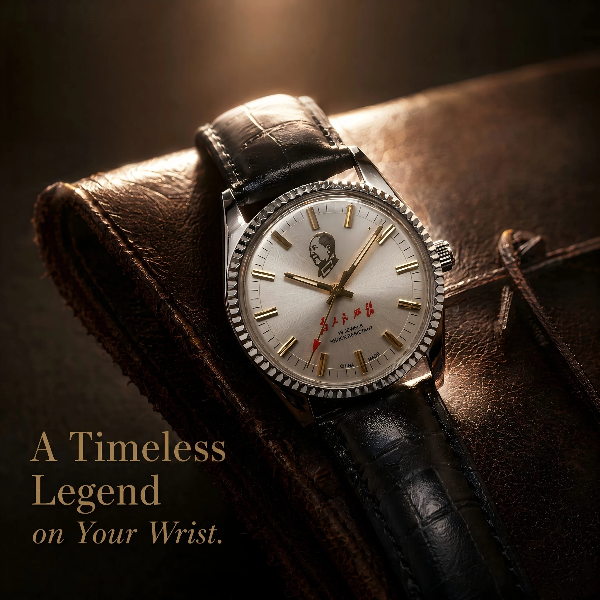 Shanghai Men's Mechanical Watch 19 Jewels Shock Resistant Manual Winding Leather Strap Retro Business Casual China Made Watch
Shanghai Men's Mechanical Watch 19 Jewels Shock Resistant Manual Winding Leather Strap Retro Business Casual China Made Watch