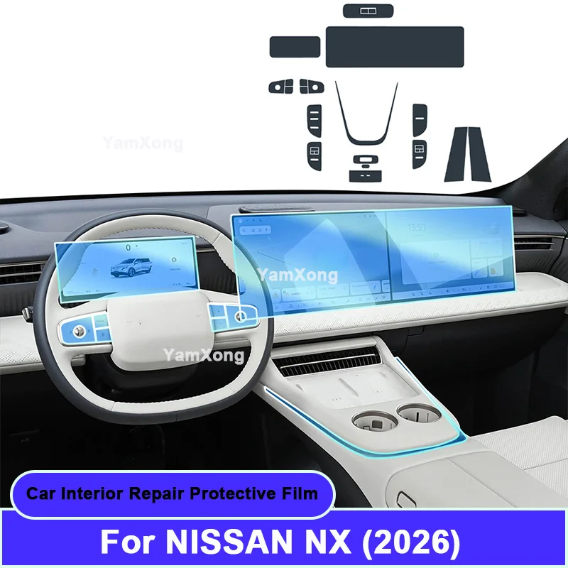 TPU Car Interior PPF Protective Film For NISSAN NX 2026 Anti-Scratch Self-Healing Dashboard Center Console Screen Sticker Auto
TPU Car Interior PPF Protective Film For NISSAN NX 2026 Anti-Scratch Self-Healing Dashboard Center Console Screen Sticker Auto