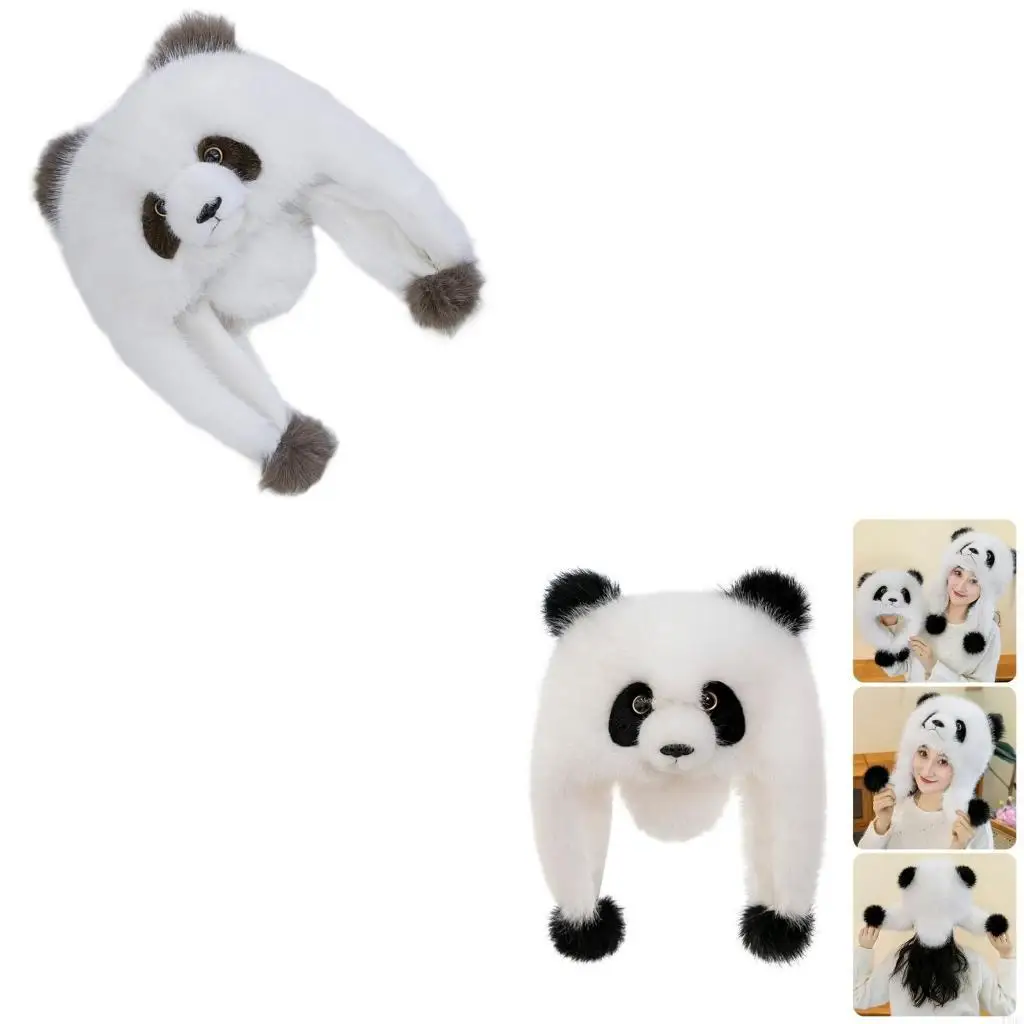 Plush Panda Hat Cartoon Animal Bonnet Caps Cold Resistant Headwear with Earflap 4XBC
Plush Panda Hat Cartoon Animal Bonnet Caps Cold Resistant Headwear with Earflap 4XBC