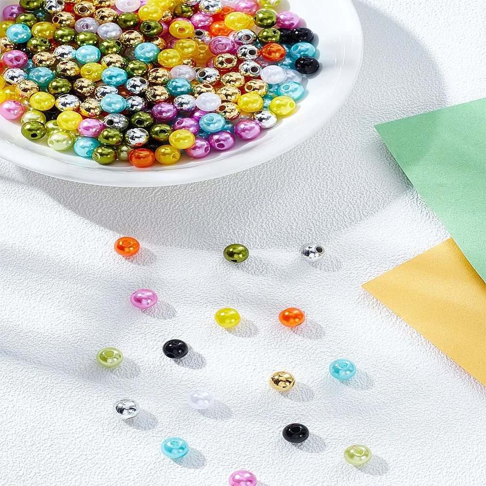 10 Colors Plastic Imitation Pearl Beads Round Mixed Color 6x1.6mm 50pcs/color
10 Colors Plastic Imitation Pearl Beads Round Mixed Color 6x1.6mm 50pcs/color
