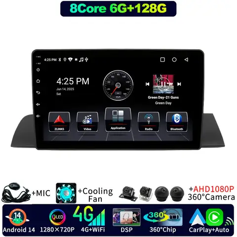 Android 14 For Mercedes-Benz S-Class W140 1991-1999 300SE SEL400 SEL500 600SEL 500SEC 600SEC 300SDL Car GPS CarPlay Radio DSP BT