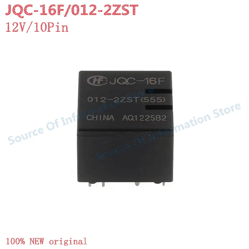 JQC-16F/012-2ZST 12V Automotive Relay 10-Pin for Electrical And Electronic Equipment
JQC-16F/012-2ZST 12V Automotive Relay 10-Pin for Electrical And Electronic Equipment