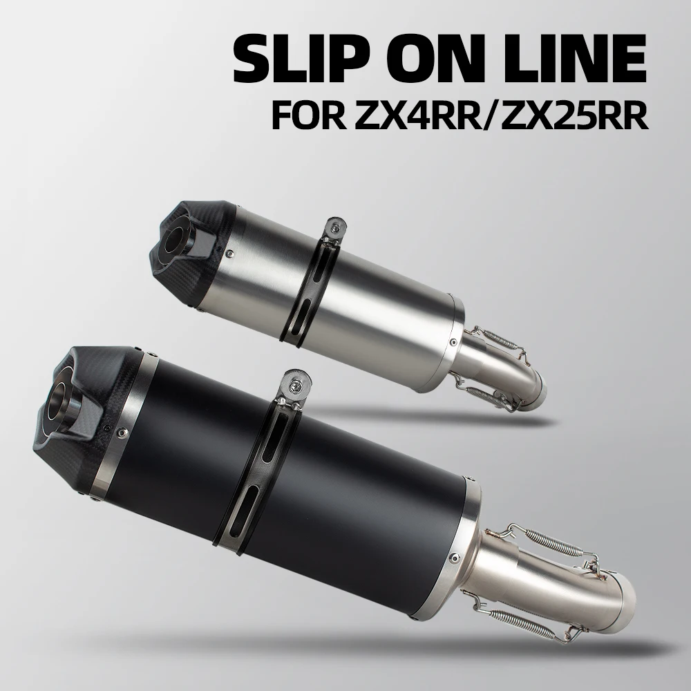 Выхлопная система ZX4R Slip-on для мотоциклов Kawasaki ZX25R ZX25RR ZX 4RR 25R 25RR 4R 2020-2026 с глушителем и DB-киллером
Выхлопная система ZX4R Slip-on для мотоциклов Kawasaki ZX25R ZX25RR ZX 4RR 25R 25RR 4R 2020-2026 с глушителем и DB-киллером