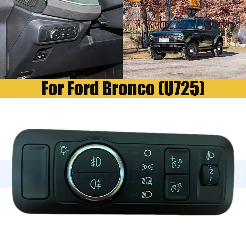 Headlight Switch Dashboard Brightness Switch For Ford Bronco (U725) Headlamp Adjustment Brightness Side Slip Button
Headlight Switch Dashboard Brightness Switch For Ford Bronco (U725) Headlamp Adjustment Brightness Side Slip Button
