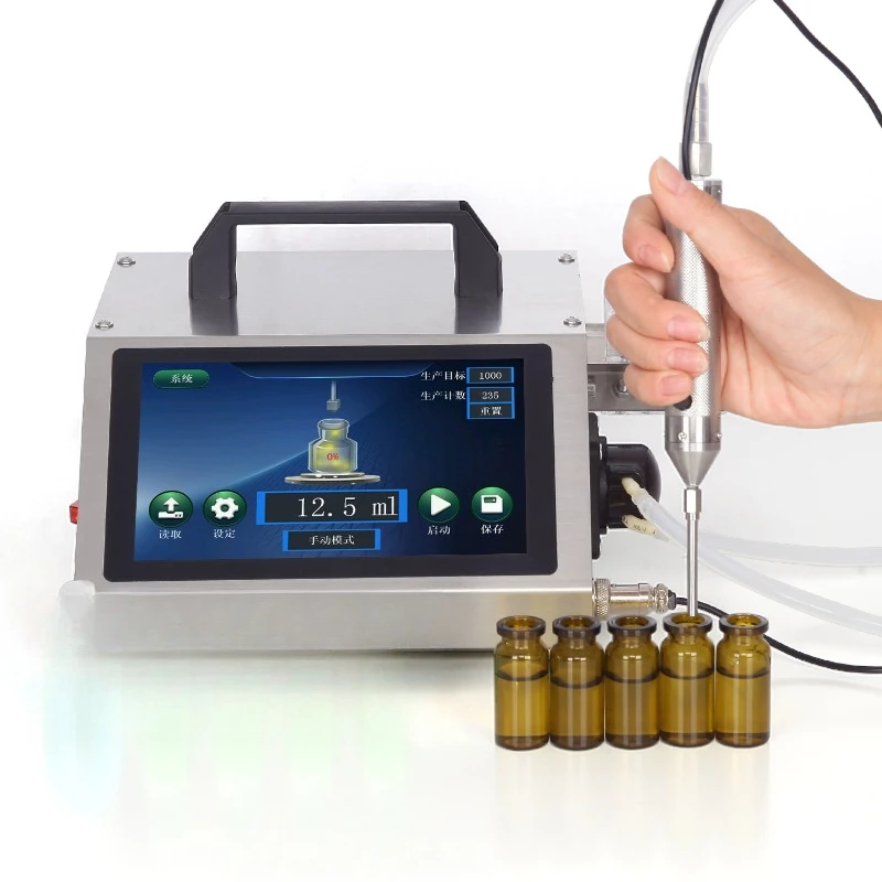 Small bottle liquid filling machine Handheld small automatic quantitative essential oil perfume laboratory peristaltic pump
Small bottle liquid filling machine Handheld small automatic quantitative essential oil perfume laboratory peristaltic pump