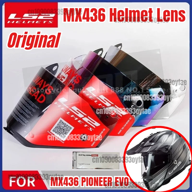 LS2 MX436 PIONEER EVO Off-road Motorcycle Helmet Lens,original MX436 Helmet Black Silver Color Visors Anti fog sticker
LS2 MX436 PIONEER EVO Off-road Motorcycle Helmet Lens,original MX436 Helmet Black Silver Color Visors Anti fog sticker