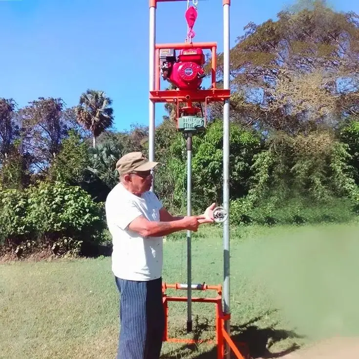Customized Portable Petrol Diesel 80m Light Duty Water Well Drilling Rig Practical Manual Borehole Driller Hot Selling
Customized Portable Petrol Diesel 80m Light Duty Water Well Drilling Rig Practical Manual Borehole Driller Hot Selling