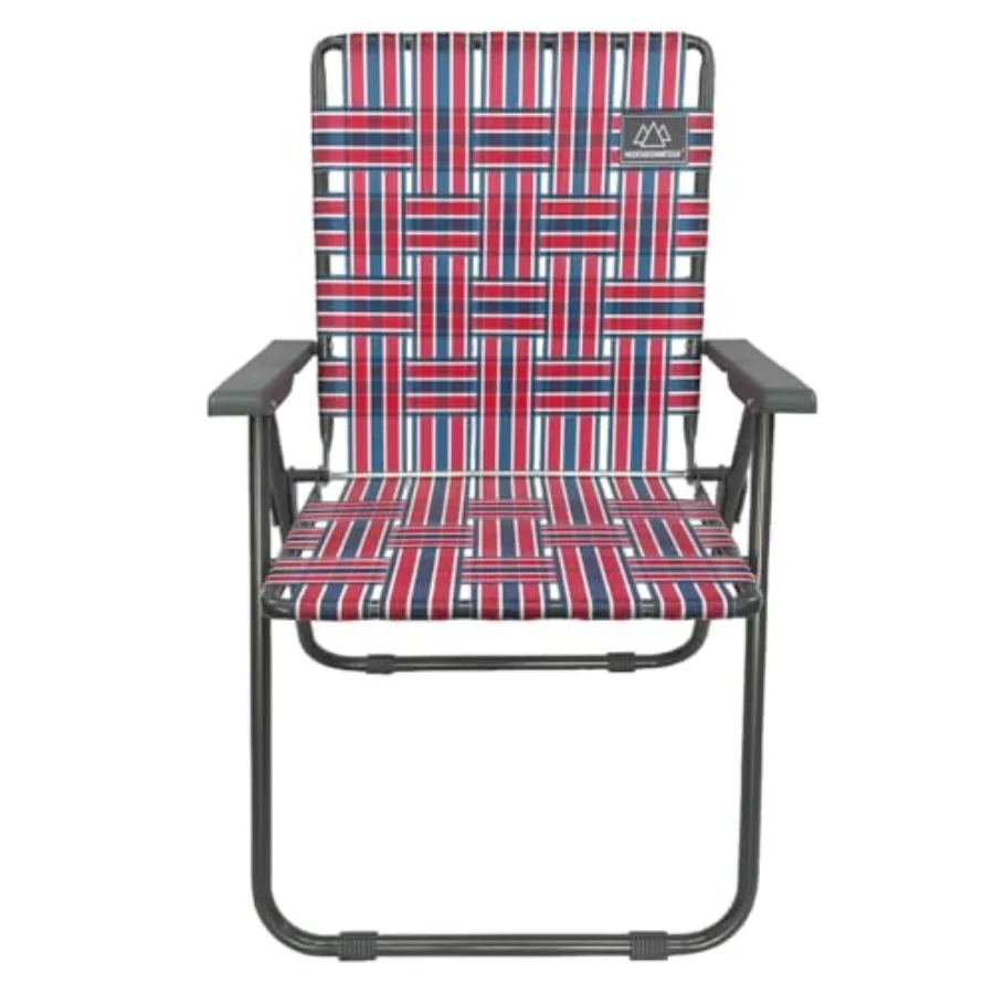 Retro Webbed Camping Chair - Lightweight Foldable Durable Steel Frame 300lb Ccity Vintage Red/White/Blue Stripes by Caddis Spor
Retro Webbed Camping Chair - Lightweight Foldable Durable Steel Frame 300lb Ccity Vintage Red/White/Blue Stripes by Caddis Spor