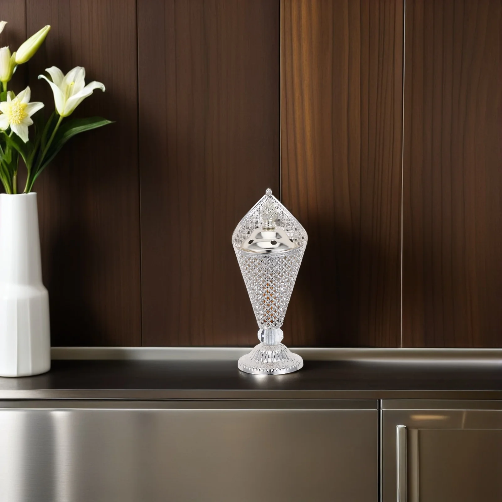 Traditional Middle Eastern Incense Burner Festive Aroma Diffuser Handcrafted Home Decor Scented Smoke Emitter Gift
Traditional Middle Eastern Incense Burner Festive Aroma Diffuser Handcrafted Home Decor Scented Smoke Emitter Gift