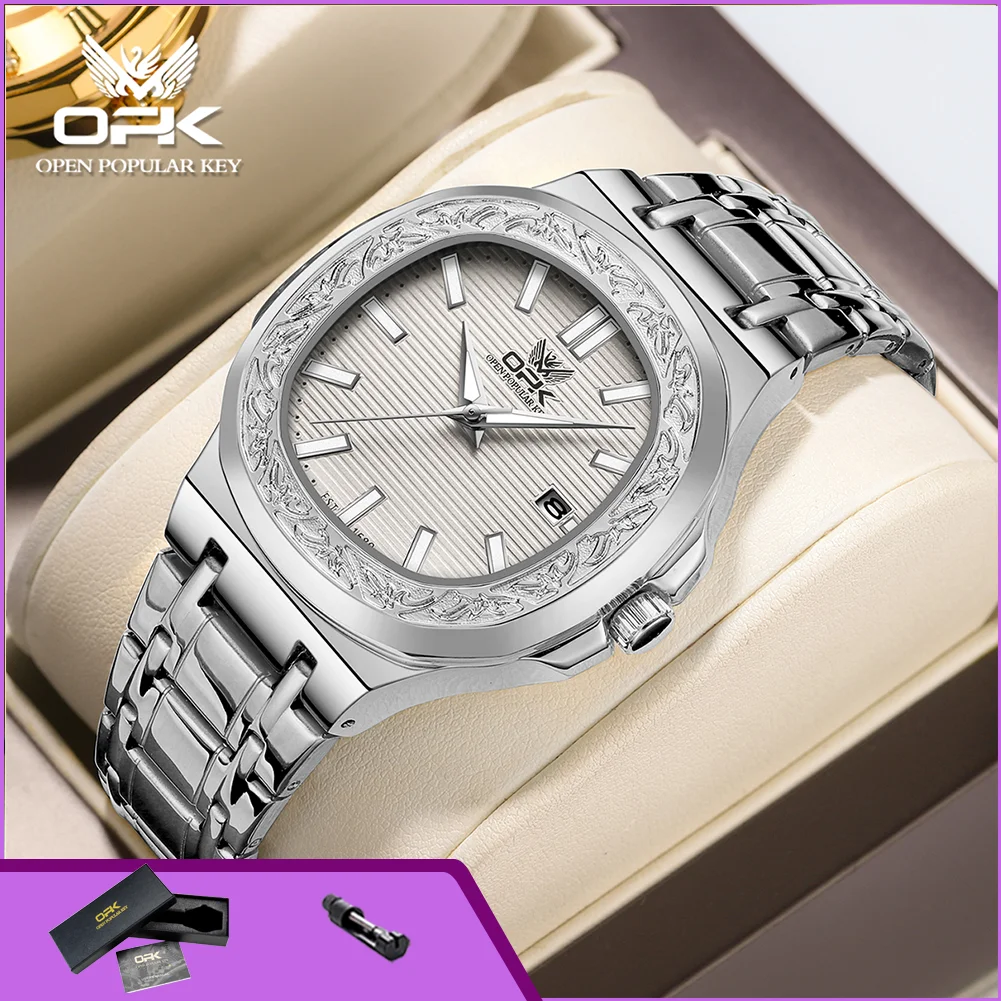 OPK 8145 Men’s Quartz Wristwatch Waterproof Stainless Steel Luminous Calendar High Quality Men Watches Original Brand
OPK 8145 Men’s Quartz Wristwatch Waterproof Stainless Steel Luminous Calendar High Quality Men Watches Original Brand