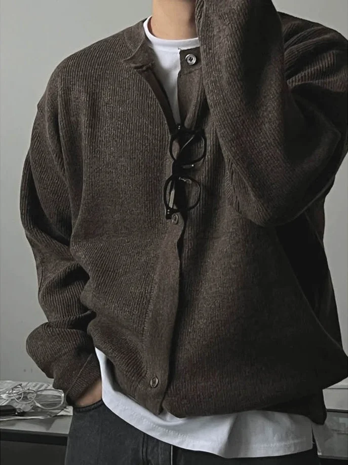 Loose Fit Knitted Cardigan Men's round Ne Long Sve Wool Jaet American Sle Casual Wear Breathable Lightweight Coat
Loose Fit Knitted Cardigan Men's round Ne Long Sve Wool Jaet American Sle Casual Wear Breathable Lightweight Coat