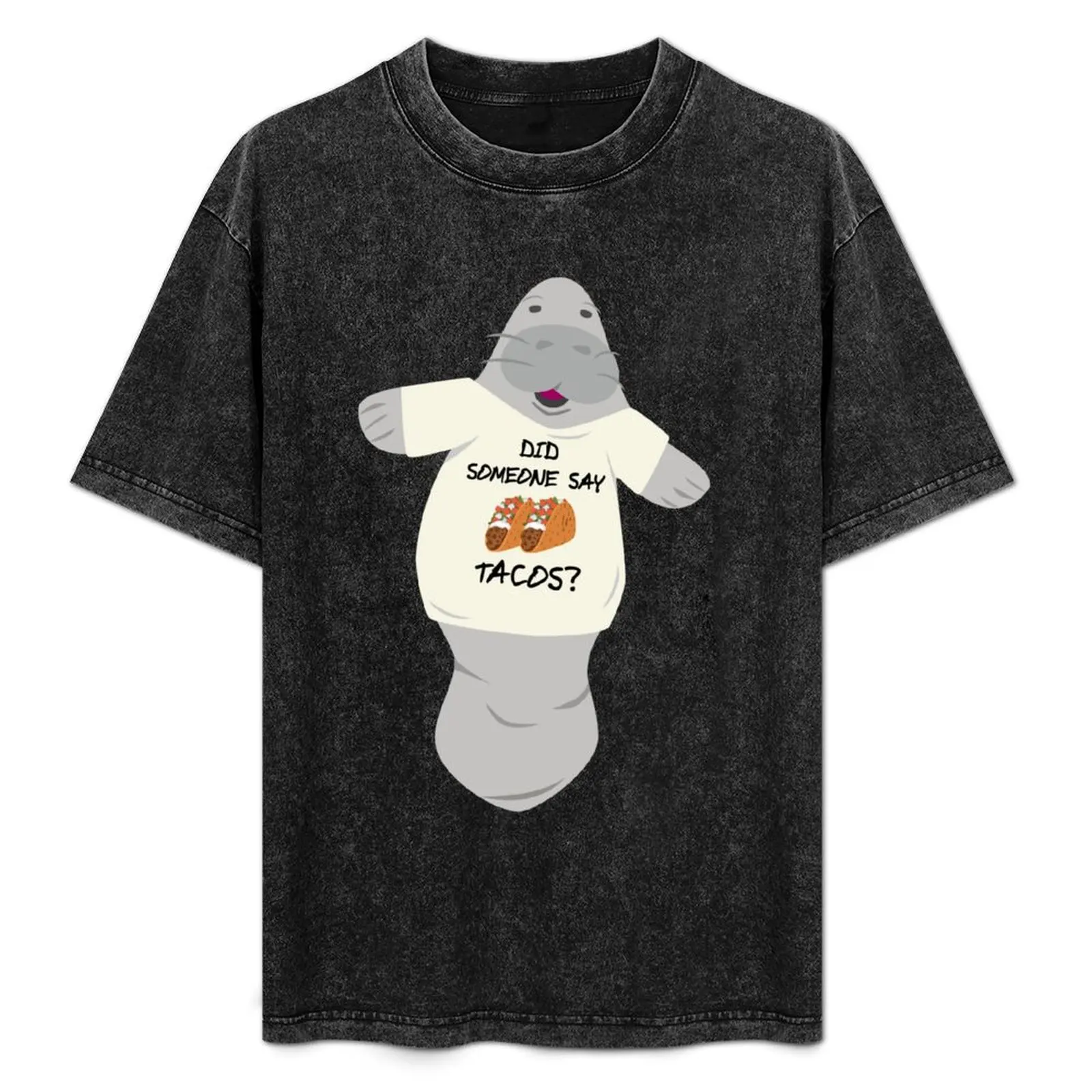 Manatee in Novelty Tee Did Someone Say Tacos T-Shirt Sweat Resistant Workout Tee Shirt
Manatee in Novelty Tee Did Someone Say Tacos T-Shirt Sweat Resistant Workout Tee Shirt