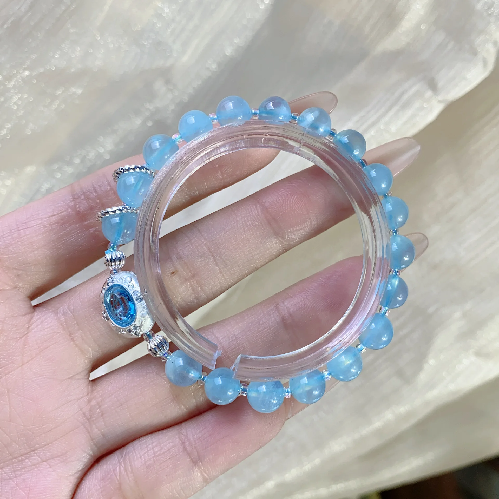 Natural Sea Blue Treasure Light Luxury Fashion Versatile Women s Handstring W Lucky Hand String
Natural Sea Blue Treasure Light Luxury Fashion Versatile Women s Handstring W Lucky Hand String