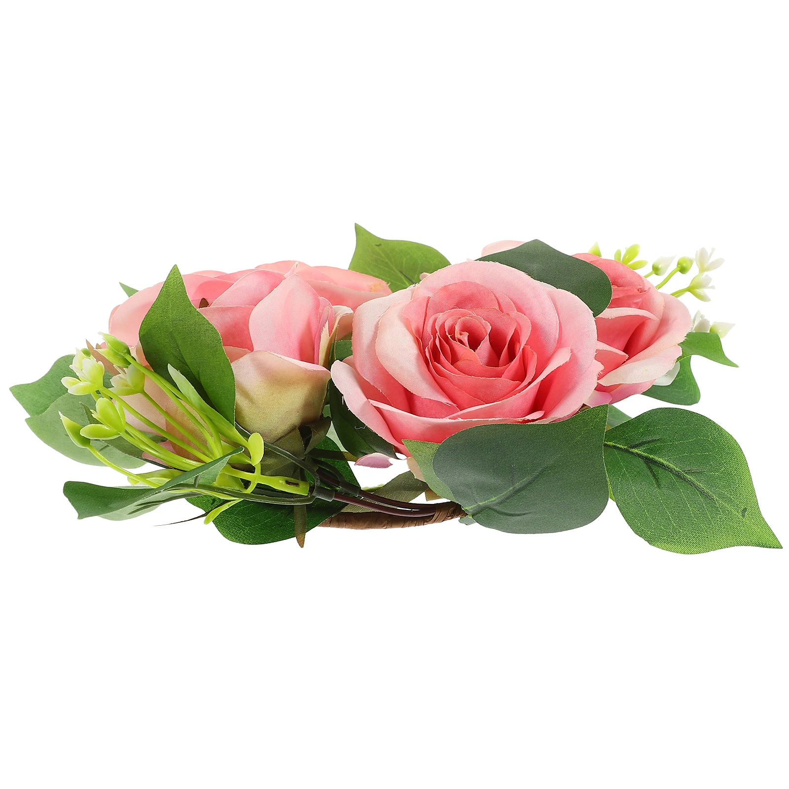 Artificial Rose Ring for Wedding Decor Arrangements Lightweight Compact SizeCandle Wreath Create Festive Atmosphere
Artificial Rose Ring for Wedding Decor Arrangements Lightweight Compact SizeCandle Wreath Create Festive Atmosphere