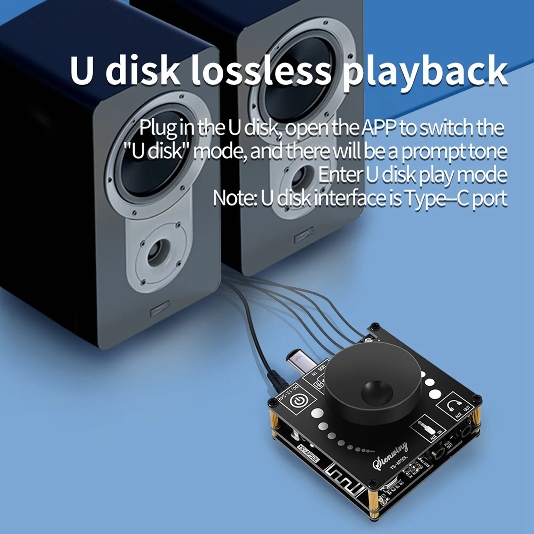 Ingenious-YS-AP50L Digital Bluetooth Amplifier Board Mini Version 50W+50W HIFI High-Power BT5.1 Two-Channel Stereo Speaker Modul
Ingenious-YS-AP50L Digital Bluetooth Amplifier Board Mini Version 50W+50W HIFI High-Power BT5.1 Two-Channel Stereo Speaker Modul