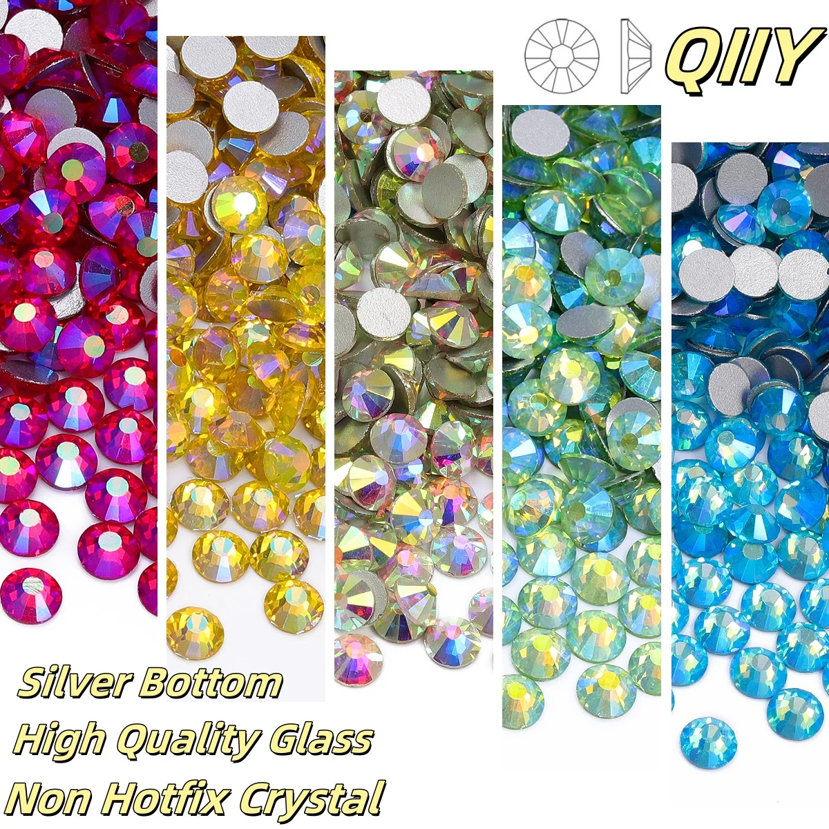 SS6-SS30 Top Quality Non Hotfix Rhinestones AB Series Flatbase Glass Crystal For Garment Nail Art Decoration Diamond
SS6-SS30 Top Quality Non Hotfix Rhinestones AB Series Flatbase Glass Crystal For Garment Nail Art Decoration Diamond