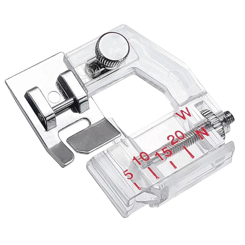 Регулируемая прижимная лапка с косой лентой, прижимная лапка для Singer Brother и большинства аксессуаров для швейных машин с низким хвостовиком
Регулируемая прижимная лапка с косой лентой, прижимная лапка для Singer Brother и большинства аксессуаров для швейных машин с низким хвостовиком