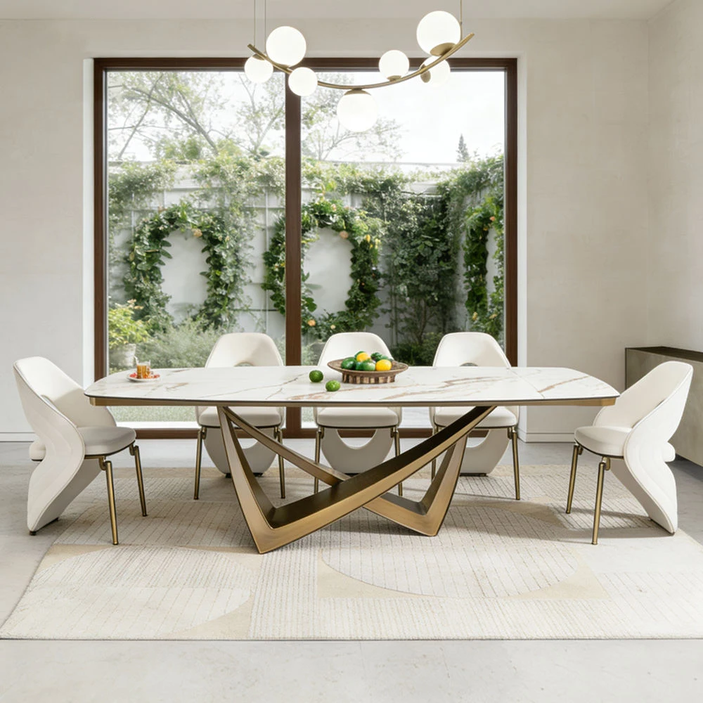 &c Hot Selling Dining Table with 8 Chairs Ceramic Marble Table Top Cheaper Modern Home Furniture Extendable Dining Table Sets
&c Hot Selling Dining Table with 8 Chairs Ceramic Marble Table Top Cheaper Modern Home Furniture Extendable Dining Table Sets