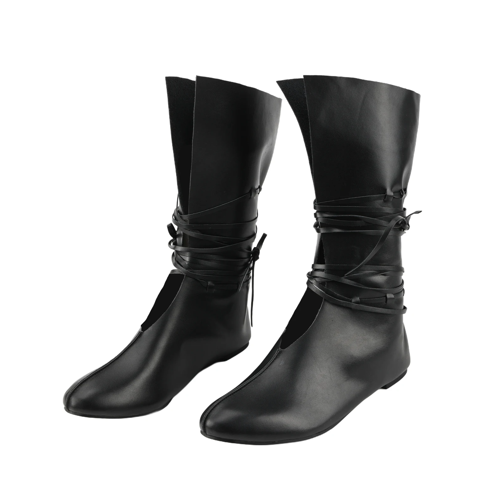 Men Renaissance Medieval Cosplay Halloween Faux Leather Mid Calf Lace Up Vintage Stage Pirate Viking Tied Shoes
Men Renaissance Medieval Cosplay Halloween Faux Leather Mid Calf Lace Up Vintage Stage Pirate Viking Tied Shoes