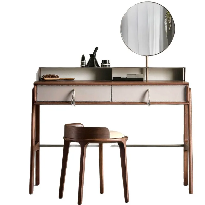 Italian minimalist style dresser North American black walnut solid wood dresser chest cabinet integrated makeup table
Italian minimalist style dresser North American black walnut solid wood dresser chest cabinet integrated makeup table