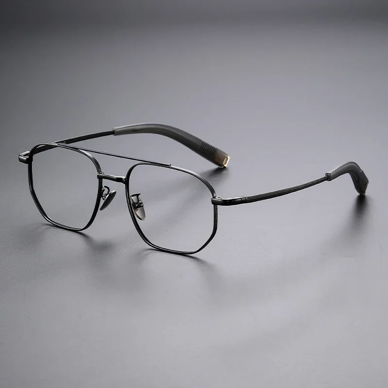 Vintage Double-Bridge Pure Titanium Anti Blue Light Glasses for Man Frame 152mm Eyeglasses Big Face Comfortable Frame
Vintage Double-Bridge Pure Titanium Anti Blue Light Glasses for Man Frame 152mm Eyeglasses Big Face Comfortable Frame