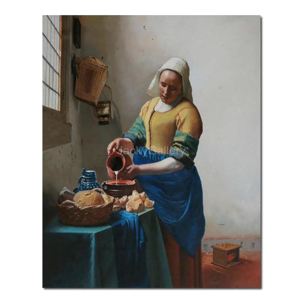 Очень большая картина маслом Йоганнес Вермиер, молочная ручная роспись, холст, шедевр, фигурка для кабинета, ресторана, Настенный декор
Очень большая картина маслом Йоганнес Вермиер, молочная ручная роспись, холст, шедевр, фигурка для кабинета, ресторана, Настенный декор