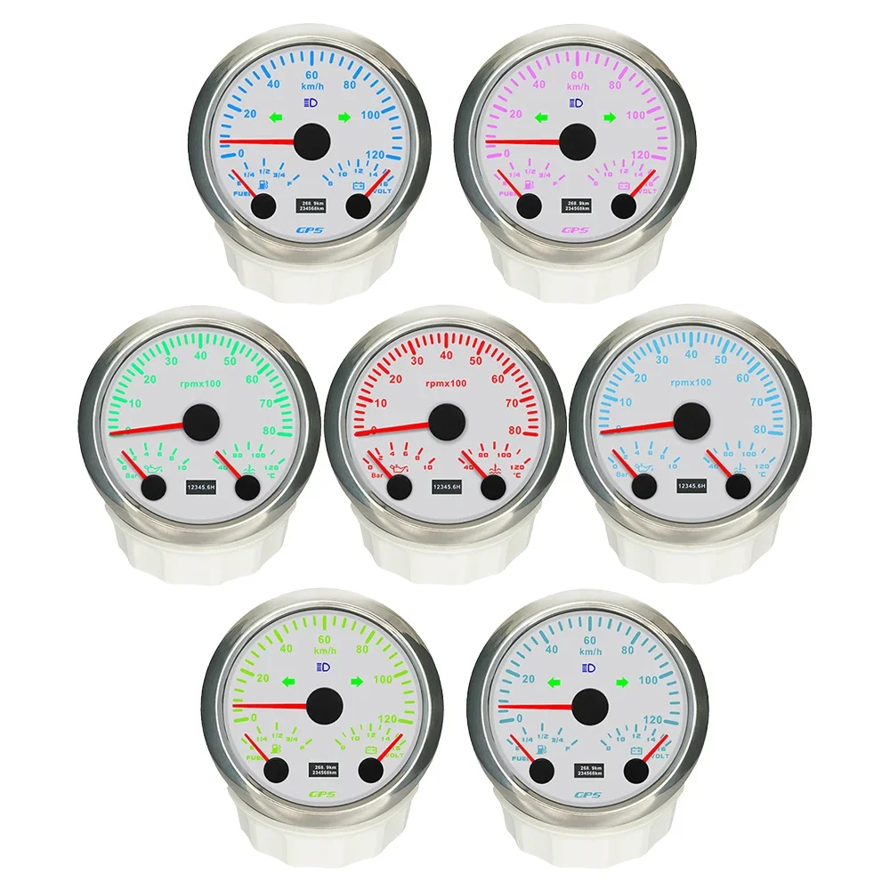 ELING 85mm 3 in 1 Multifunctional 200km/h GPS Speedometer+0-8000RPM Tachometer with Oil Pressure Water Temp Fuel Level Voltmeter
ELING 85mm 3 in 1 Multifunctional 200km/h GPS Speedometer+0-8000RPM Tachometer with Oil Pressure Water Temp Fuel Level Voltmeter