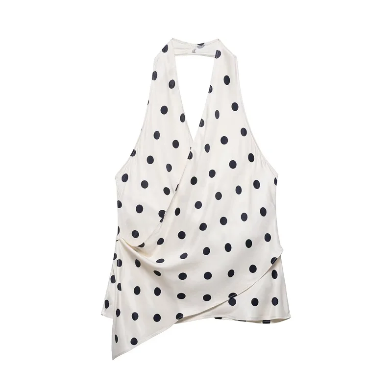 Summer Women's Hanging Neck Collar Top 2026 New Fashionable Sleeveless Backless Vest Top Elegant Women's Clothing
Summer Women's Hanging Neck Collar Top 2026 New Fashionable Sleeveless Backless Vest Top Elegant Women's Clothing