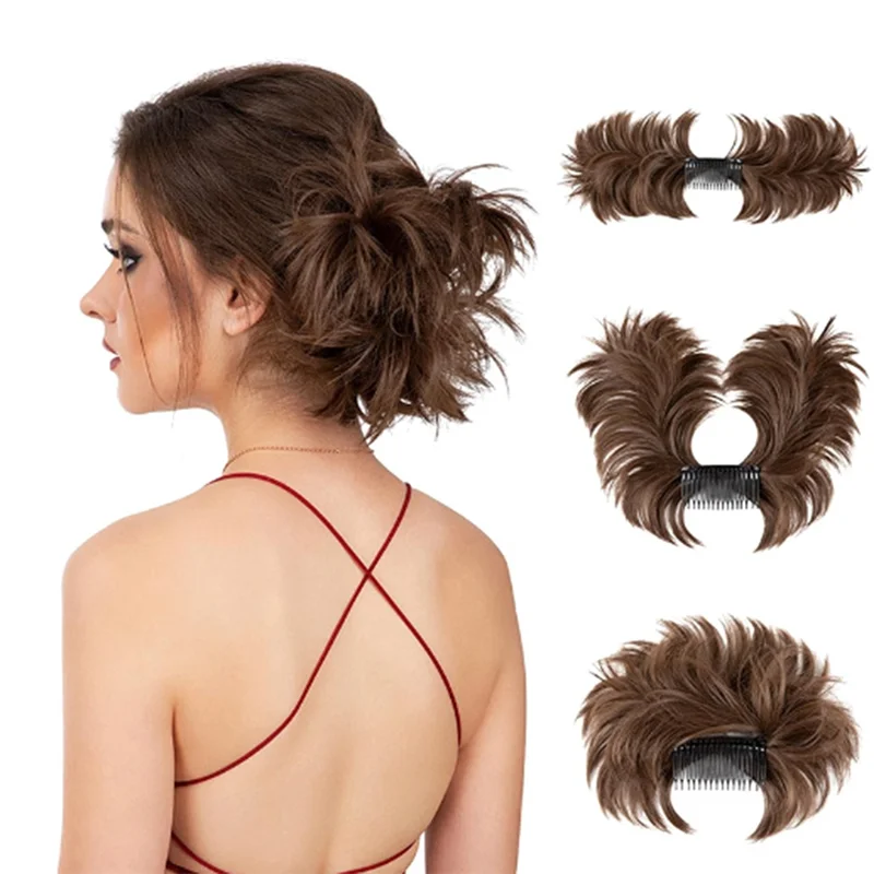 A01V-Messy Bun Hair Piece Side Comb Clip In Hair Bun Tousled Updo Hairpiece For Women Adjustable Tousled Updo
A01V-Messy Bun Hair Piece Side Comb Clip In Hair Bun Tousled Updo Hairpiece For Women Adjustable Tousled Updo
