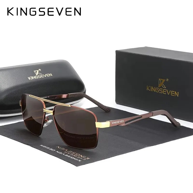 KINGSEVEN классические поляризационные солнцезащитные очки для мужчин, алюминиевые очки с антибликовым покрытием UV400, высококачественные очки для вождения
KINGSEVEN классические поляризационные солнцезащитные очки для мужчин, алюминиевые очки с антибликовым покрытием UV400, высококачественные очки для вождения
